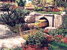 ‘The Millennium Railway. The train tunnel.