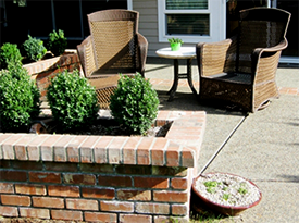 SunPatio by Vanessa Gardner Nagel - small side patio for soaking up the sun